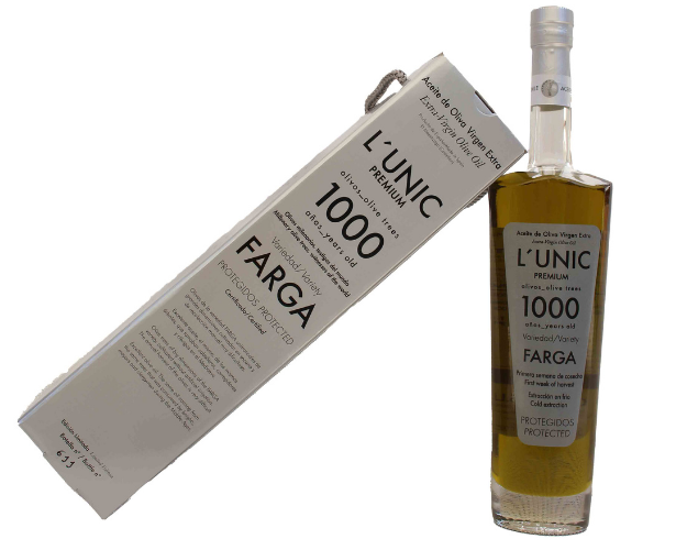 L´UNIC 1000 años con estuche aceite farga milenaria
